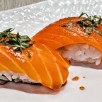 Best Smoked Sake Nigiri Sushi in San Francisco, CA
