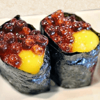 Best Ikura with Quail Egg Nigiri Sushi in San Francisco, CA